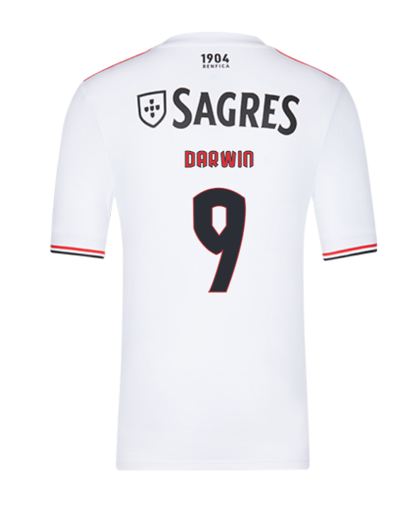 2021/22 Benfica Away Kit Soccer Jersey with Darwin 9 printing